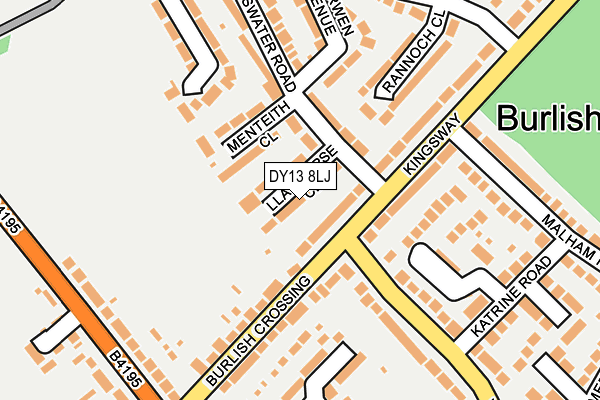 DY13 8LJ map - OS OpenMap – Local (Ordnance Survey)