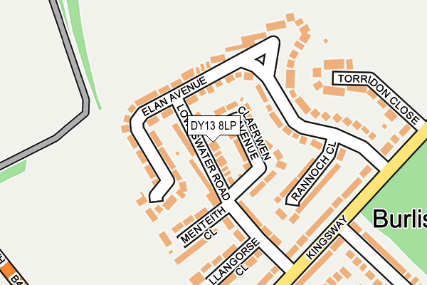 DY13 8LP map - OS OpenMap – Local (Ordnance Survey)