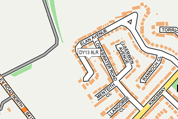 DY13 8LR map - OS OpenMap – Local (Ordnance Survey)