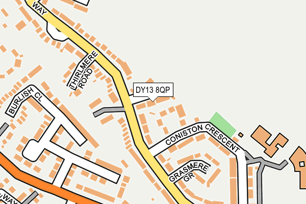 DY13 8QP map - OS OpenMap – Local (Ordnance Survey)