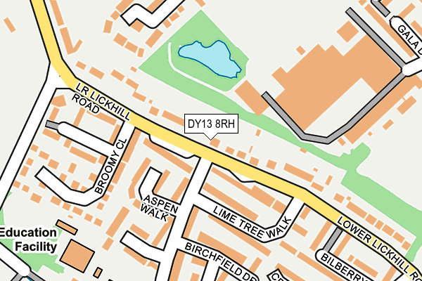 DY13 8RH map - OS OpenMap – Local (Ordnance Survey)