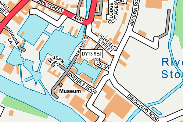DY13 9EJ map - OS OpenMap – Local (Ordnance Survey)