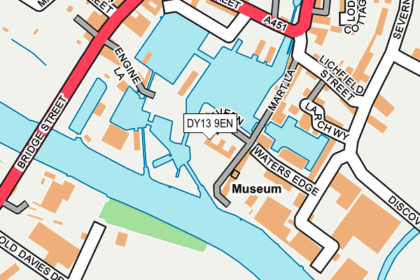 DY13 9EN map - OS OpenMap – Local (Ordnance Survey)