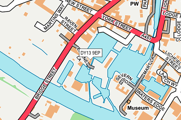 DY13 9EP map - OS OpenMap – Local (Ordnance Survey)