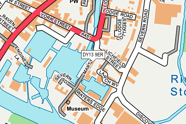 DY13 9ER map - OS OpenMap – Local (Ordnance Survey)