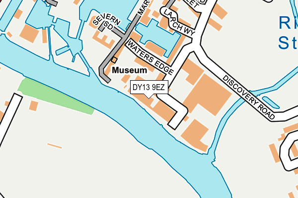 DY13 9EZ map - OS OpenMap – Local (Ordnance Survey)