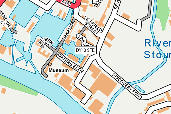 DY13 9FE map - OS OpenMap – Local (Ordnance Survey)