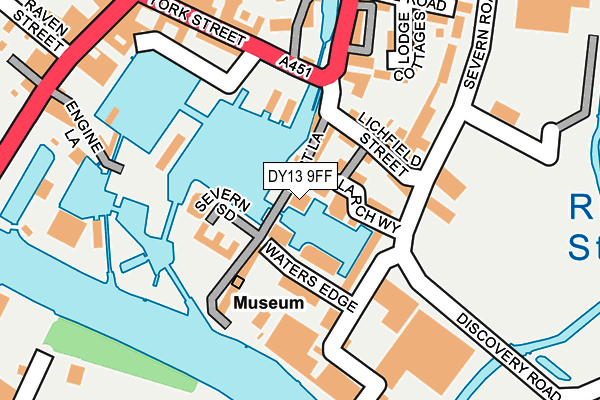 DY13 9FF map - OS OpenMap – Local (Ordnance Survey)