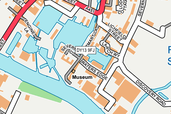 DY13 9FJ map - OS OpenMap – Local (Ordnance Survey)