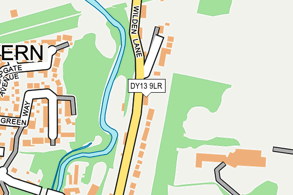 DY13 9LR map - OS OpenMap – Local (Ordnance Survey)