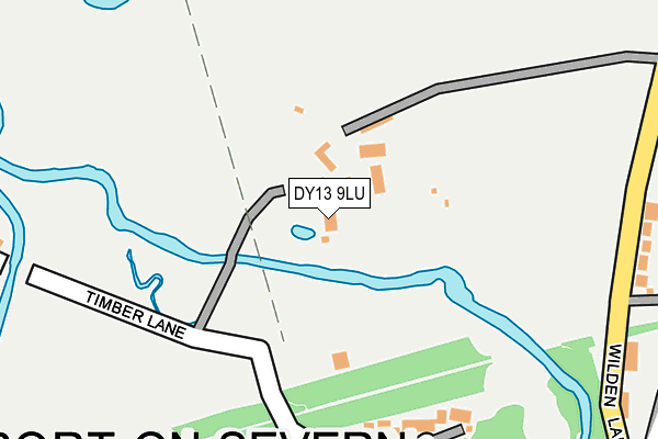 DY13 9LU map - OS OpenMap – Local (Ordnance Survey)