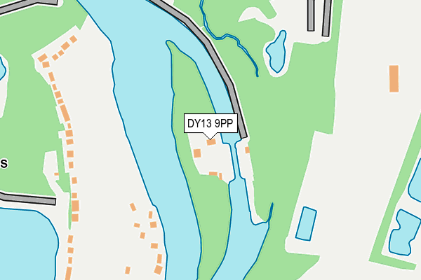 DY13 9PP map - OS OpenMap – Local (Ordnance Survey)