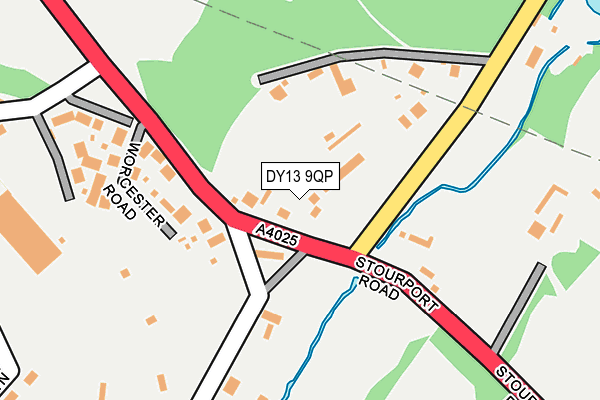 DY13 9QP map - OS OpenMap – Local (Ordnance Survey)