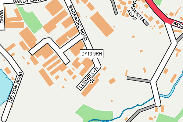 DY13 9RH map - OS OpenMap – Local (Ordnance Survey)