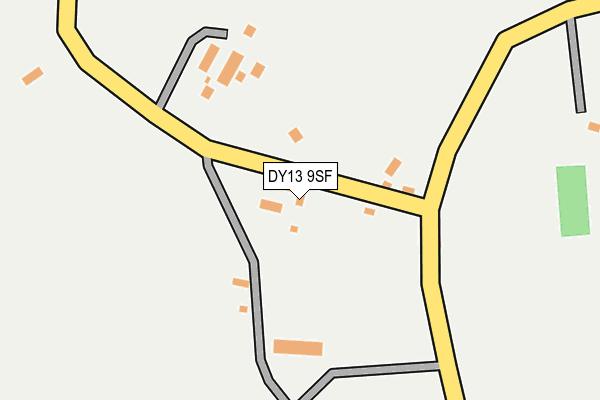 DY13 9SF map - OS OpenMap – Local (Ordnance Survey)