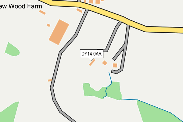 DY14 0AR map - OS OpenMap – Local (Ordnance Survey)