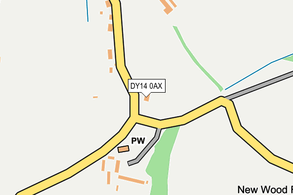 DY14 0AX map - OS OpenMap – Local (Ordnance Survey)