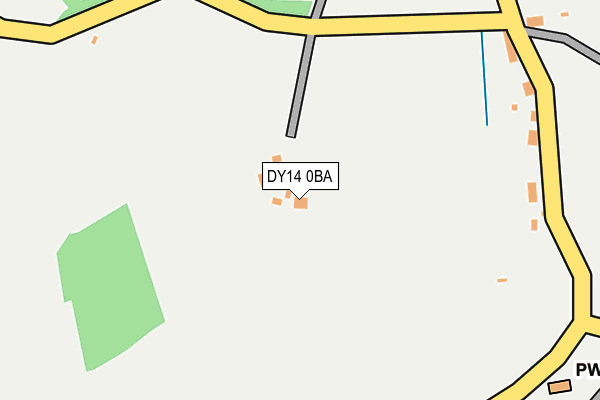 DY14 0BA map - OS OpenMap – Local (Ordnance Survey)