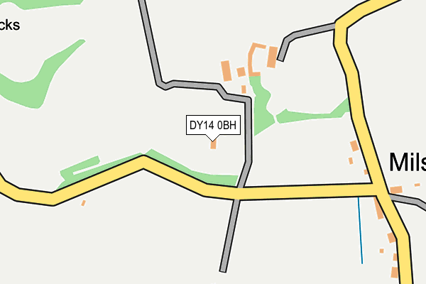 DY14 0BH map - OS OpenMap – Local (Ordnance Survey)