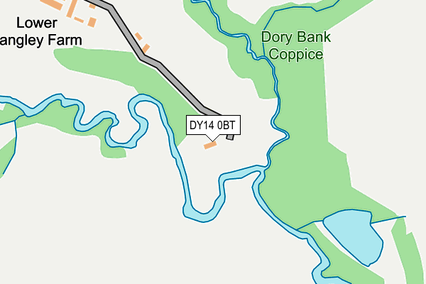 DY14 0BT map - OS OpenMap – Local (Ordnance Survey)