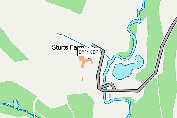 DY14 0DP map - OS OpenMap – Local (Ordnance Survey)