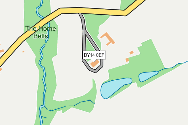 DY14 0EF map - OS OpenMap – Local (Ordnance Survey)