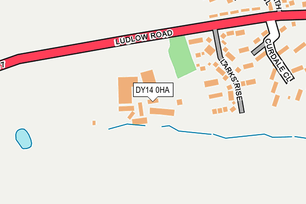 DY14 0HA map - OS OpenMap – Local (Ordnance Survey)