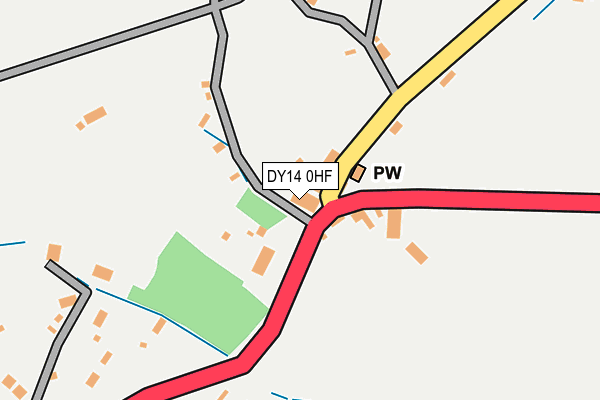 DY14 0HF map - OS OpenMap – Local (Ordnance Survey)