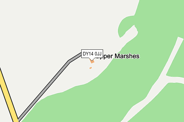 DY14 0JJ map - OS OpenMap – Local (Ordnance Survey)