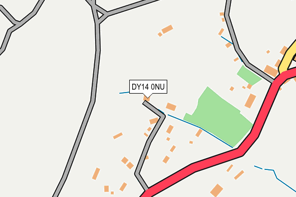DY14 0NU map - OS OpenMap – Local (Ordnance Survey)