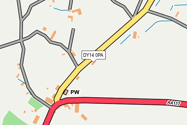 DY14 0PA map - OS OpenMap – Local (Ordnance Survey)