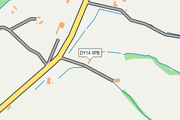 DY14 0PB map - OS OpenMap – Local (Ordnance Survey)