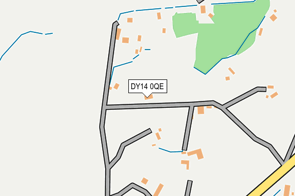 DY14 0QE map - OS OpenMap – Local (Ordnance Survey)