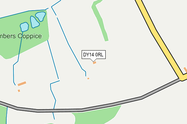 DY14 0RL map - OS OpenMap – Local (Ordnance Survey)