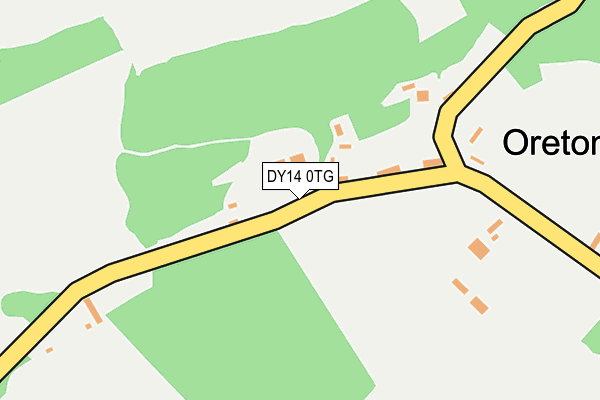 DY14 0TG map - OS OpenMap – Local (Ordnance Survey)