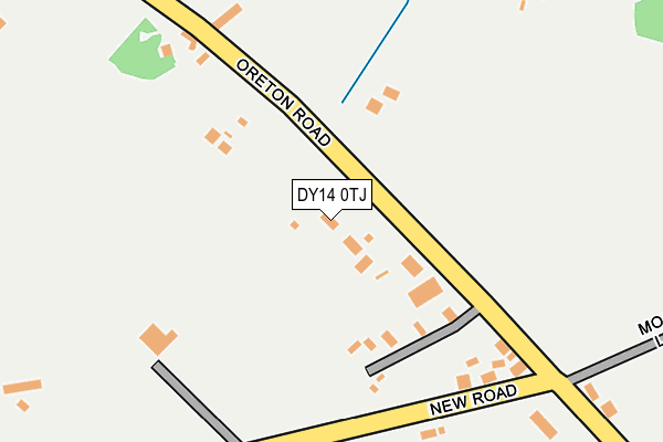 DY14 0TJ map - OS OpenMap – Local (Ordnance Survey)