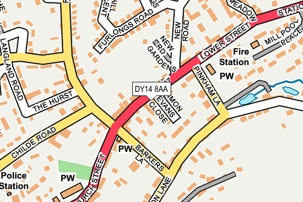 Map of ANGEL BANK GARAGE LIMITED at local scale