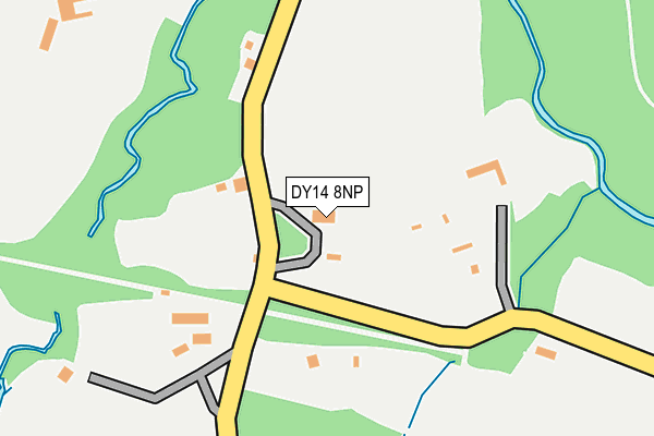 DY14 8NP map - OS OpenMap – Local (Ordnance Survey)