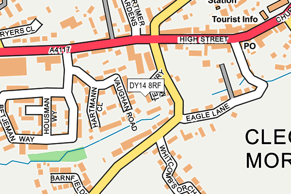 DY14 8RF map - OS OpenMap – Local (Ordnance Survey)