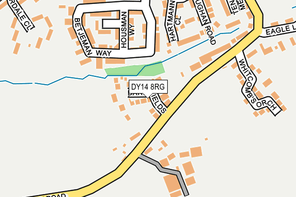DY14 8RG map - OS OpenMap – Local (Ordnance Survey)