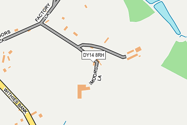 DY14 8RH map - OS OpenMap – Local (Ordnance Survey)