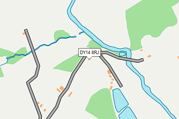 DY14 8RJ map - OS OpenMap – Local (Ordnance Survey)