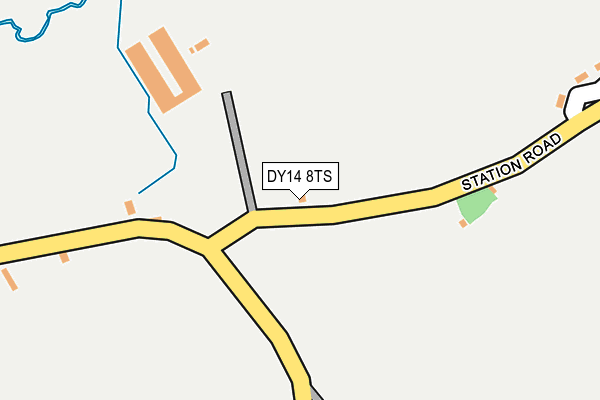DY14 8TS map - OS OpenMap – Local (Ordnance Survey)