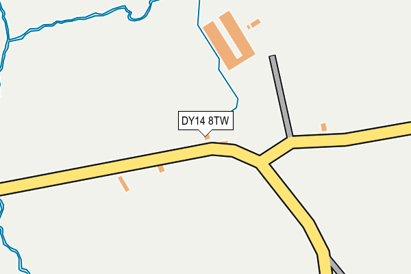 DY14 8TW map - OS OpenMap – Local (Ordnance Survey)