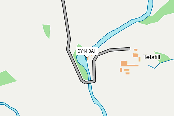 DY14 9AH map - OS OpenMap – Local (Ordnance Survey)