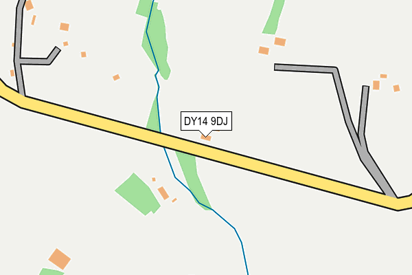 DY14 9DJ map - OS OpenMap – Local (Ordnance Survey)
