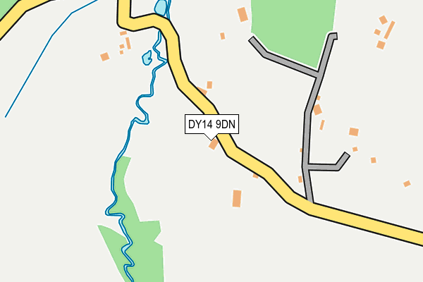 DY14 9DN map - OS OpenMap – Local (Ordnance Survey)