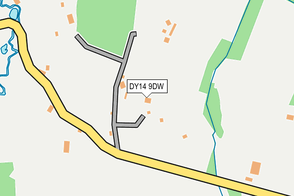 DY14 9DW map - OS OpenMap – Local (Ordnance Survey)