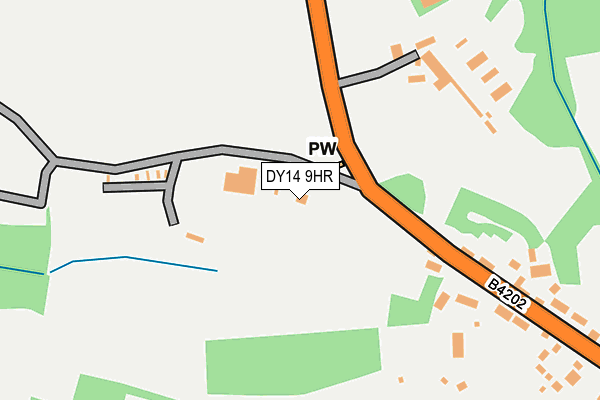 DY14 9HR map - OS OpenMap – Local (Ordnance Survey)