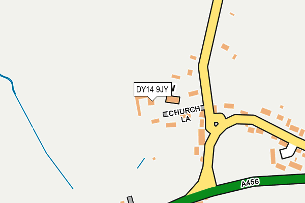 DY14 9JY map - OS OpenMap – Local (Ordnance Survey)